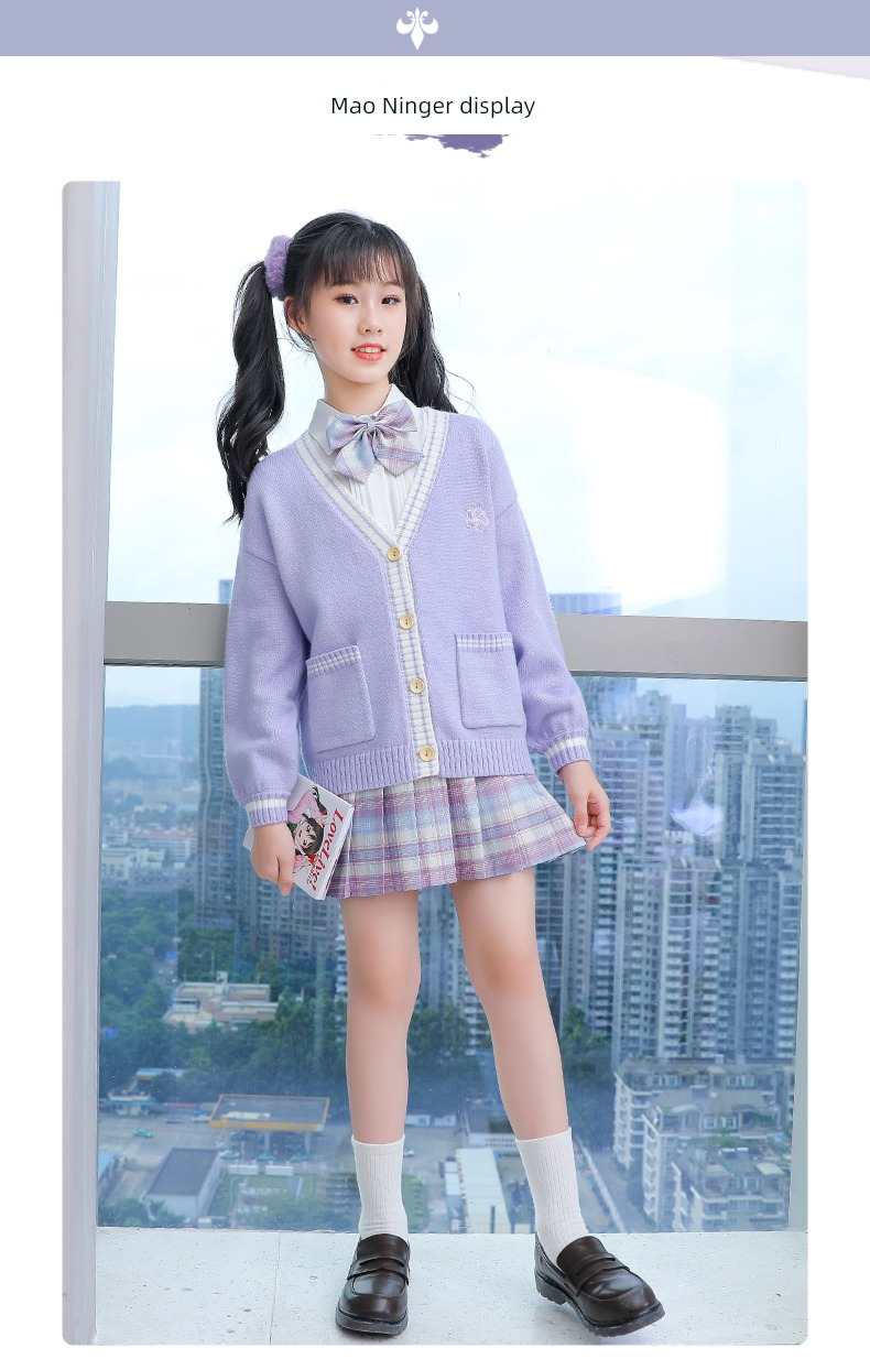 jk girl Autumn and winter skirt Academic atmosphere kindergarten uniform