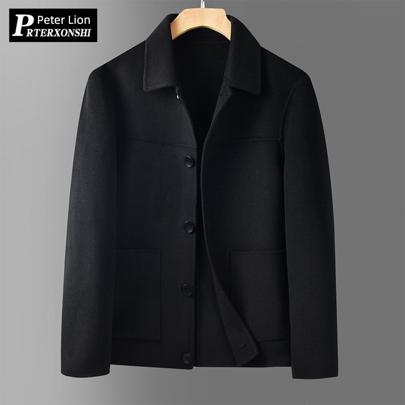 Double sided the fat Fat guy have cash less than that is registered in the accounts Lapel Autumn and winter clothes