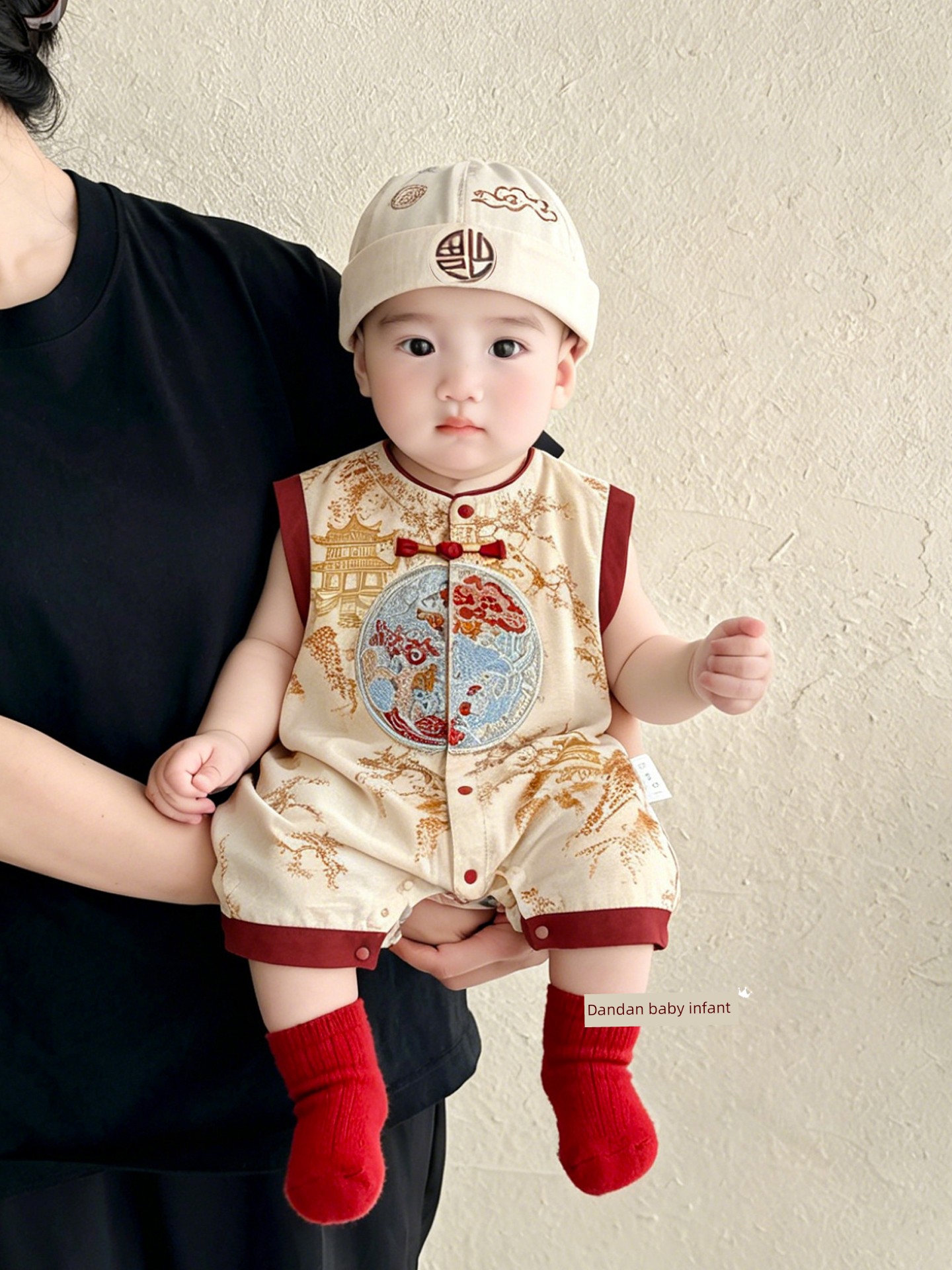 New Chinese-Style Baby Boy Summer Outfit, Infant Clothing for Summer, Full Moon, Hundred Days, and First Birthday Party Attire, Tang Suit, Gentleman's — 2