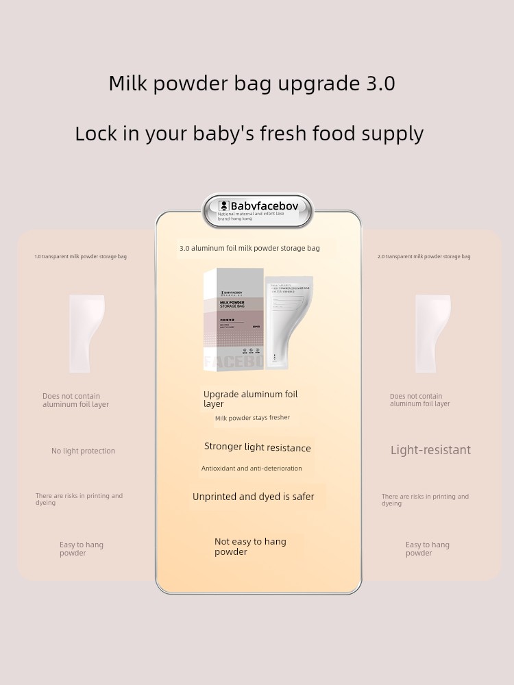 Aluminum Foil Milk Powder Bags, Portable Disposable Food-Grade Travel Packaging Small Bags, Sterile Storage Boxes, Baby Sealed Milk Bags — 3