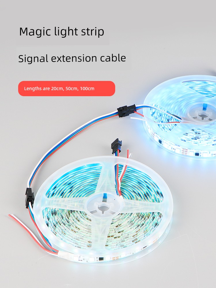 Colorful Led Strip Light Signal Cable Extension Connector Full-Color Flowing Led Three-Wire Four-Wire Male-Female Connector