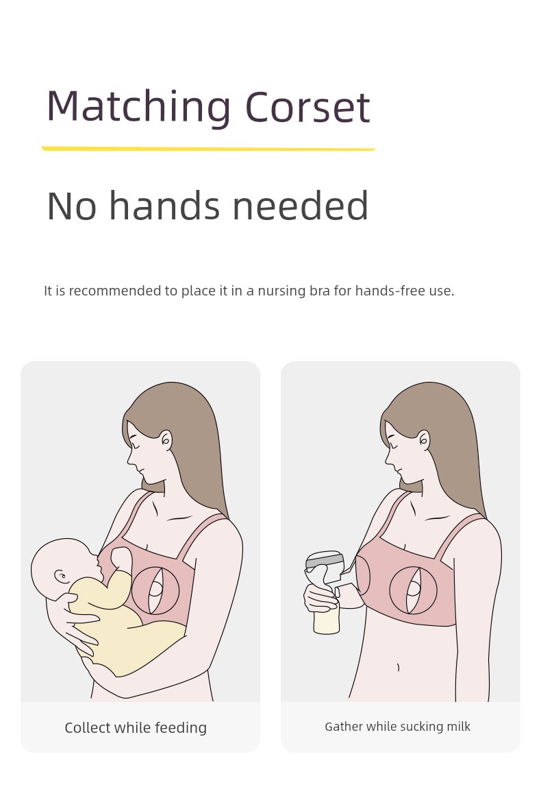 Boboduck Big Mouth Duck Drain Connector Milk Handy Gadget Silicone Squeeze Milk Hands-Free Wearable Breast Milk Collector — 7