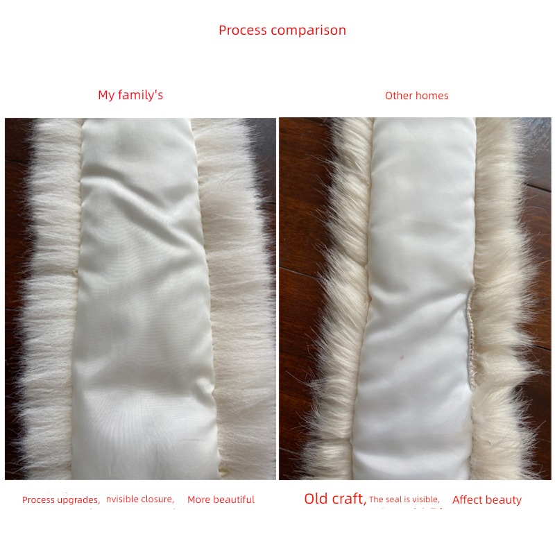 99% simulation Fur collar false Fox  Wool collar Parker Down Jackets Cotton overcoat single business currency environment protection white