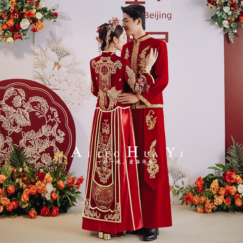 Couple 2022 winter bride marry Xiuhe clothing