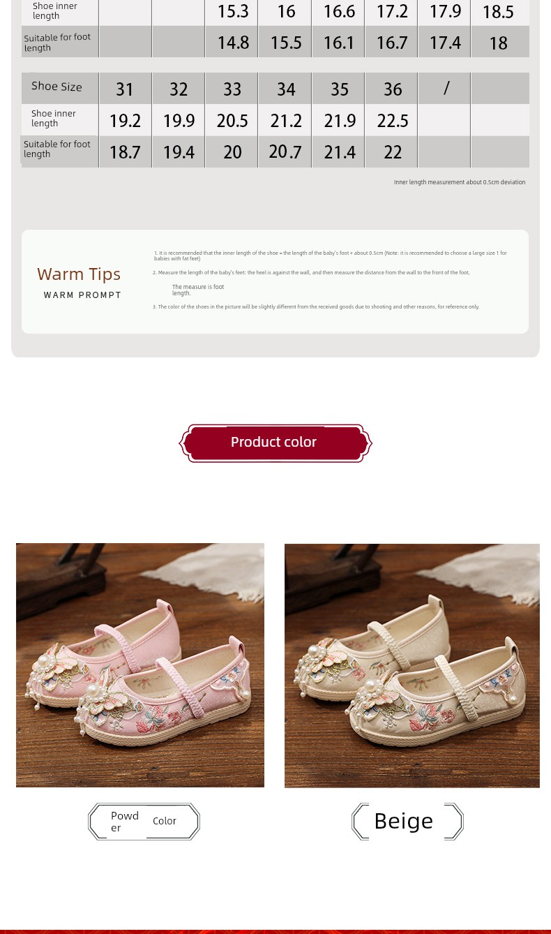 Girl Spring & Fall Antique Embroidery the Han-Style Clothing Shoes — 5