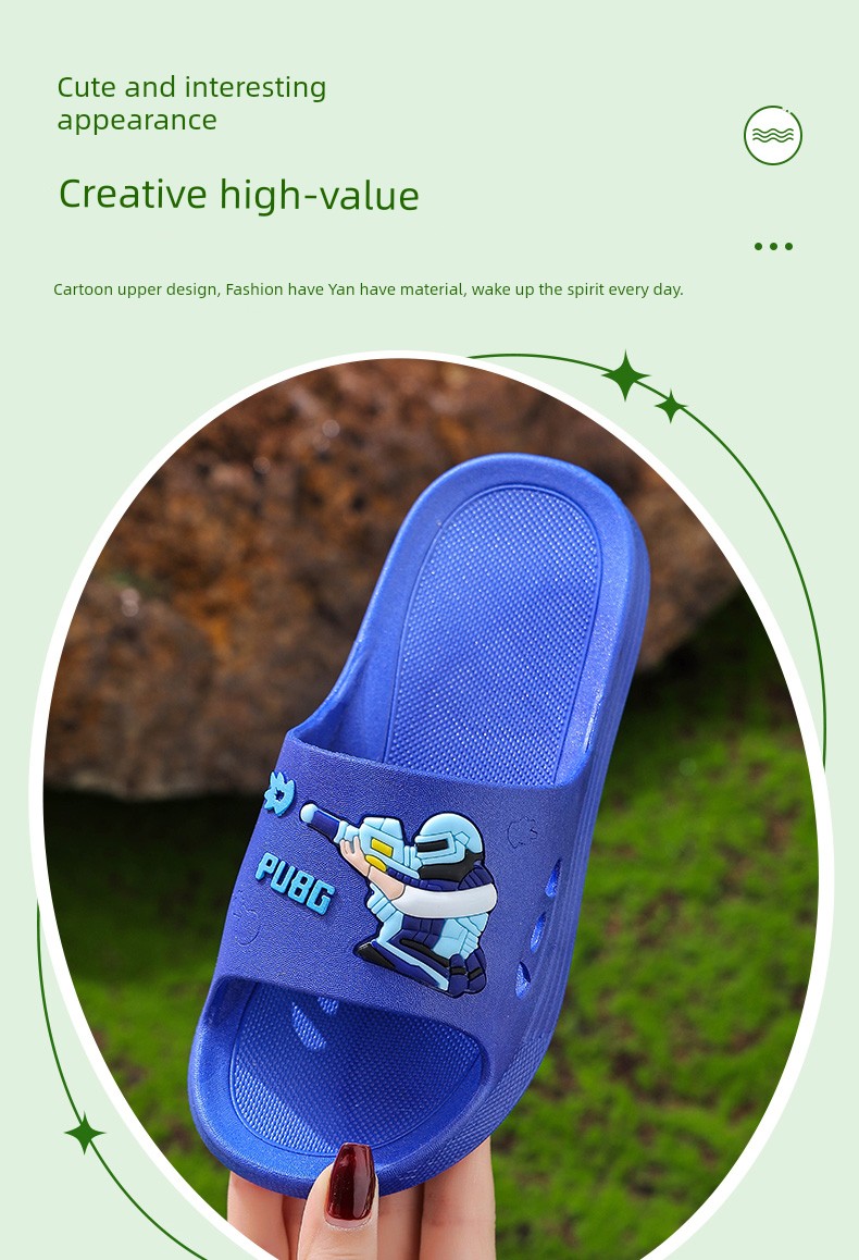2026 New Arrivals All-In-One Kidsren's Slippers for Boys, Summer Indoor Home Use, Non-Slip Soft-Soled Slippers for Older Boys — 12