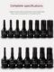 1/4 Xiaofei ratchet rotary sleeve pneumatic 6.3 hexagon fast wrench electric wrench plum blossom type batch head
