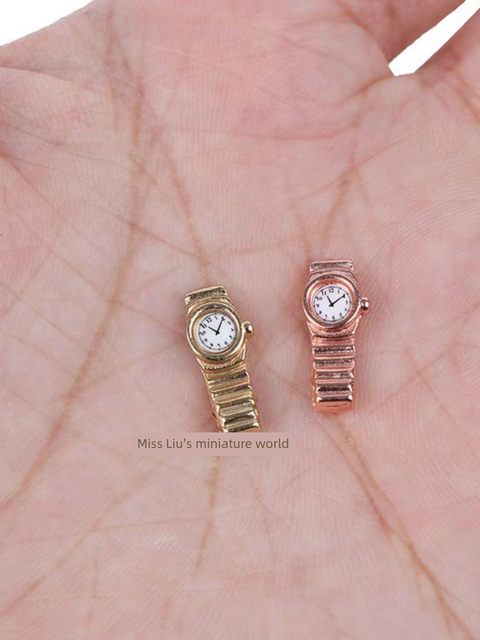 1 12 doll house accessories Mini food play Scene model shooting ornaments Simulation mini watch model