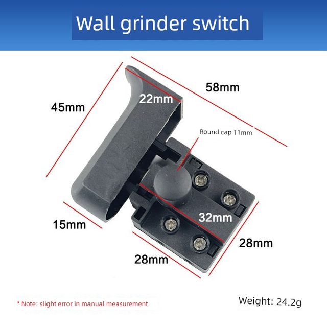 墙壁打磨机开关角磨机打磨机开关电锤开关冲击钻开关电动工具配件