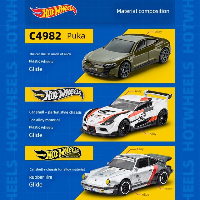 Hot Wheels Car 2025H Bugatti Porsche Mercedes-Benz BMW McLaren Alloy Car Track Toys