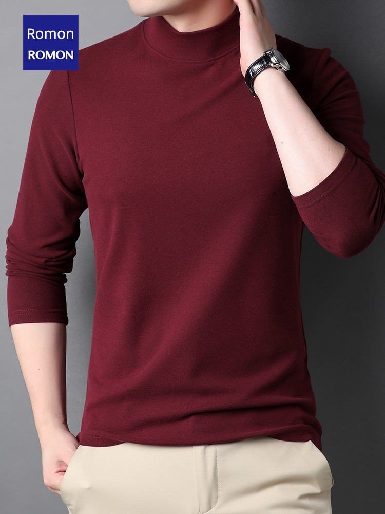 Romon man keep warm Undershirt Sweater Long sleeve T-shirt