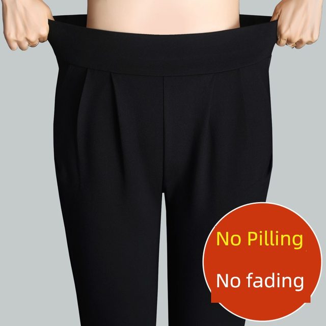 Harem pants women's trousers 2025 spring and summer new style loose slim casual nine-point black small-foot radish pants