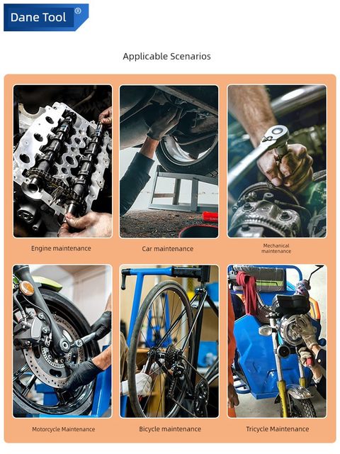 Hexagonal sleeve set lengthened electric wrench Dafei 1/2 sleeve head rotating gear wind cannon torque batch head full set