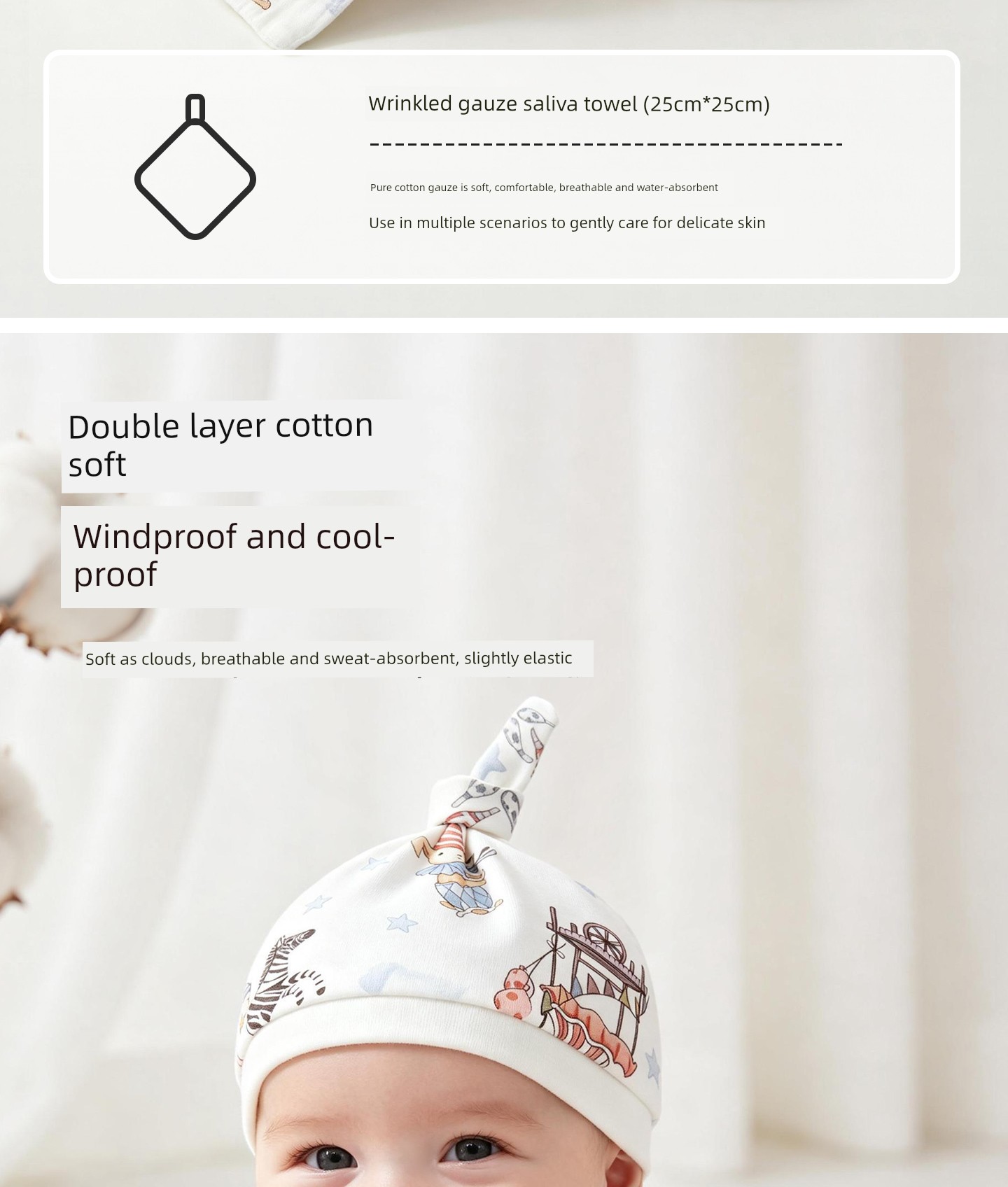 Maternity Bag, Complete Set of Newborn Baby A-Class Pure Cotton Clothes, Essential Newborn Supplies for Hospital Admission in October — 19