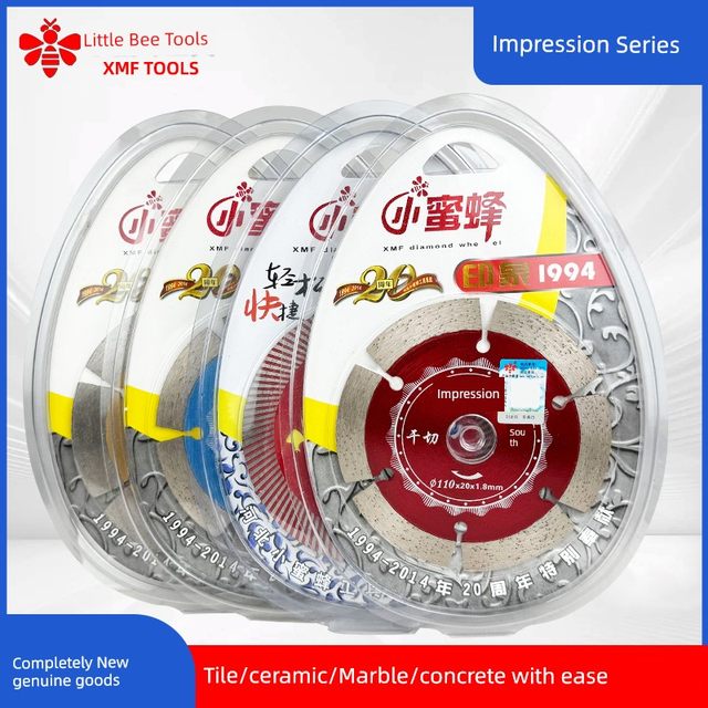 Little bee cutting sheet marble ultra-thin grooved marble genuine diamond saw blade dry cut ceramic tile special