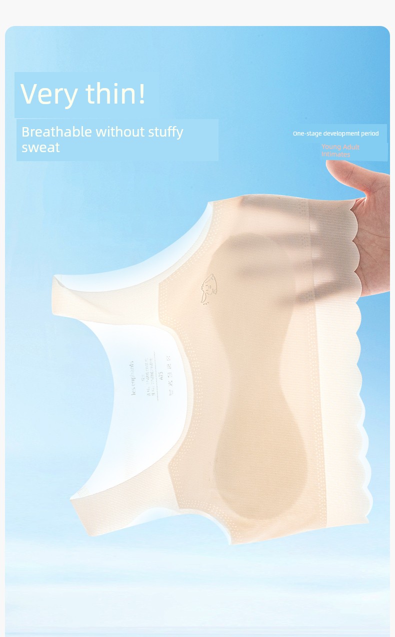 Liyingfang Girls' Vest for the Developmental Stage, Anti-Bump, Cool-Feeling Ice Silk Underwear, Tube Top for Children — 1