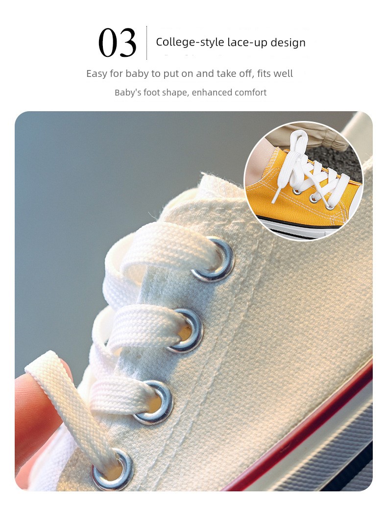 Kindergarten Indoor White Shoes for Boys, Lightweight Indoor Shoes for Children Entering School, White Canvas Shoes for Boys Entering School — 9