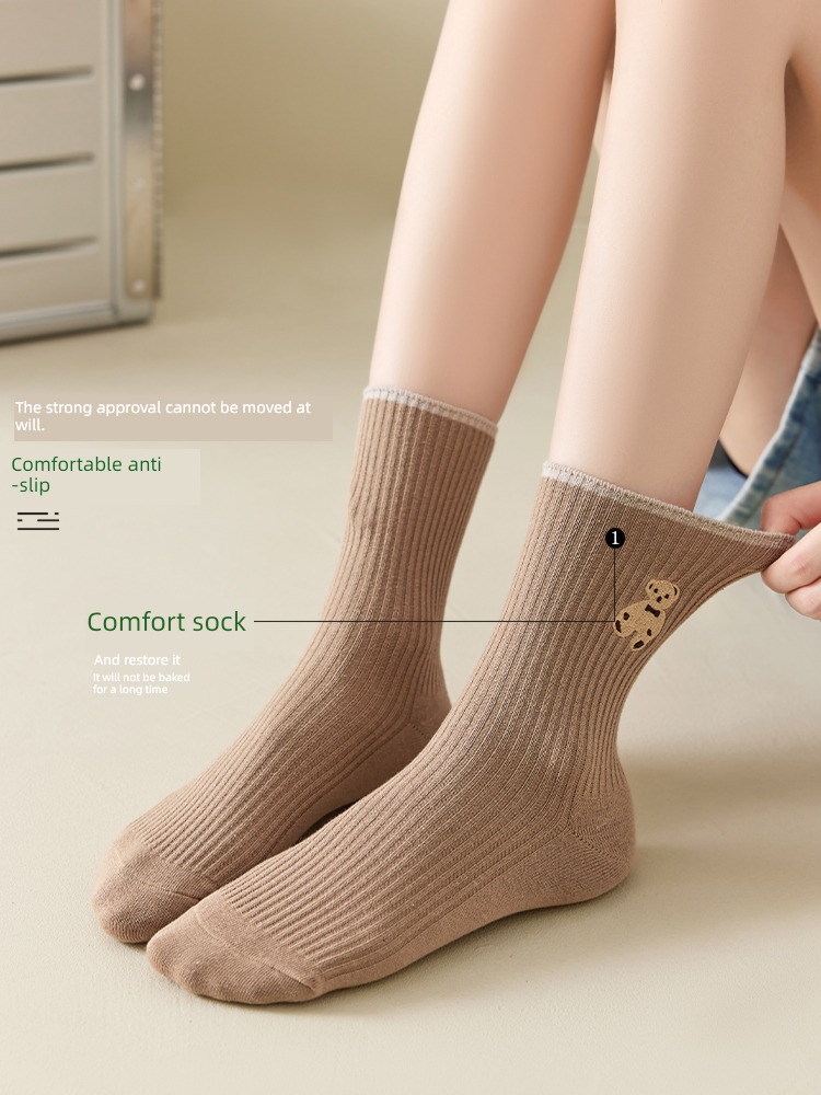 Internet celebrity supple Women's money motion pure cotton Zhuji Socks