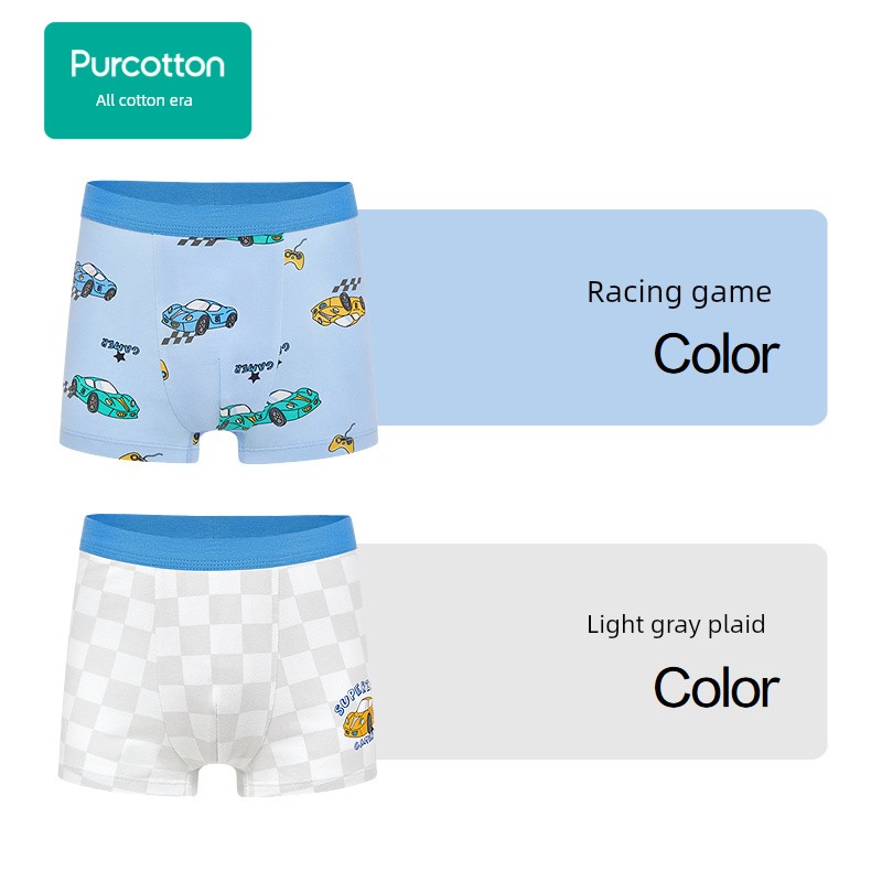 【Renewed Standard Underwear】All-Cotton Era Children's 2-Pack Pure Cotton Class a Underwear for Boys and Girls, Boxer and Briefs Styles — 8