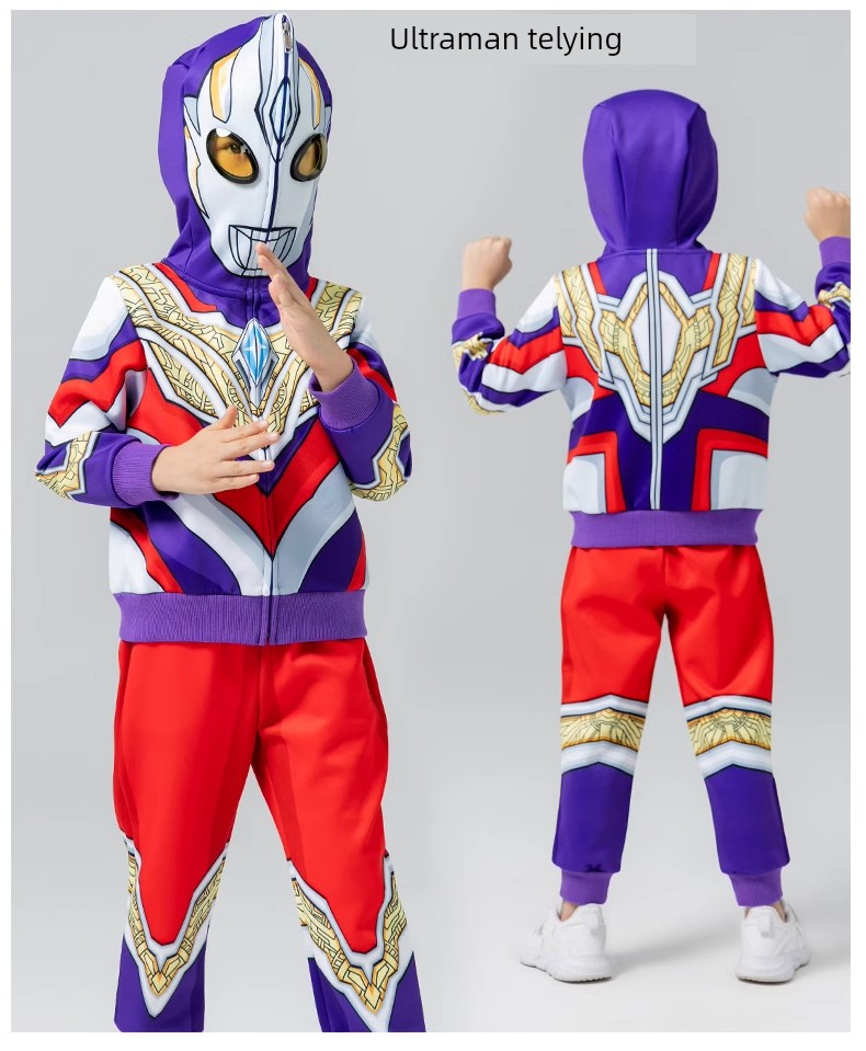 2026 New Genuine Ultraman Clothing Children's Set Boys' Spring and Autumn Sports Outfit Boys' Zero Children's Clothing — 21