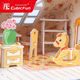 diy手工小屋乐立方3d立体拼图别墅小房子拼装模型女孩玩具礼物