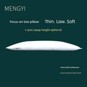 Ultra-Thin Flat Student Single Cervical Spine Kids Low Loft Pillow