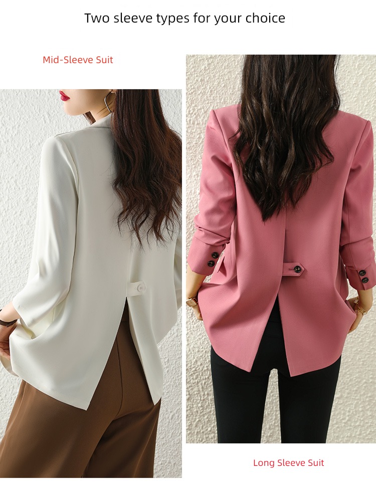 loose coat female Pink thickening Cotton clip leisure time suit loose coat
