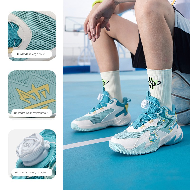 Brave Warrior | 361 Degrees Kidsren's Shoes, Kidsren's Basketball Shoes, Boys' Sports Shoes, Youth Autum New Leather Boys' Shoes — 6