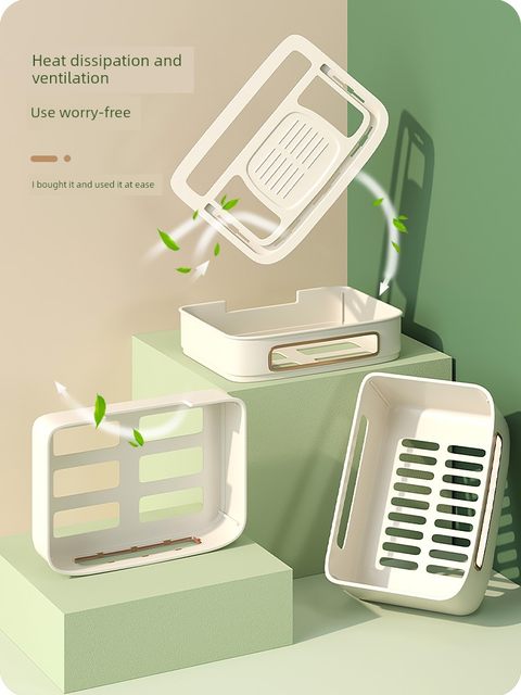 TV cabinet wire living room wireless network wifi optical cat set top box router box storage box desktop storage rack