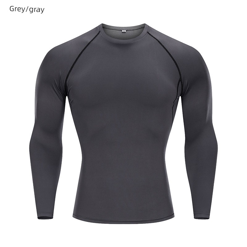 Men's Basketball Running Bottoming Shirt Long Sleeves Breathable Tights
