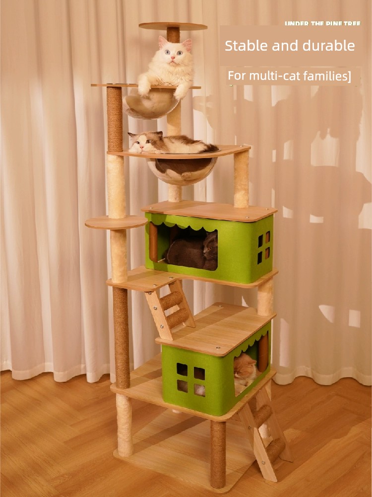 貓跳台貓窩貓樹一體 大型多層多功能 太空艙貓咪架子 貓別墅 寵物用品