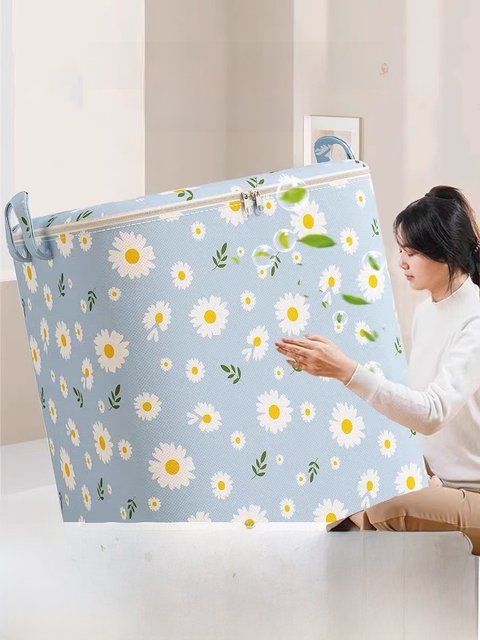 Clothes quilt storage bags Large capacity wardrobe sorting box Moving and packaging artifact Large storage basket Extra large waterproof