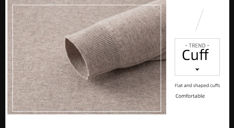 Spring, autumn and winter High collar Solid color Thin money Inner lap cardigan