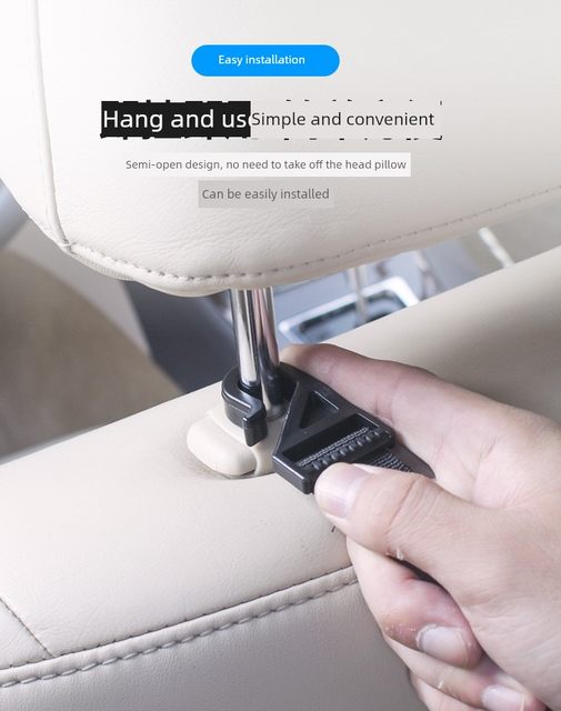 In-car hook Car hook Seat back hook Multi-functional fishing rod Umbrella fixing frame Car umbrella storage