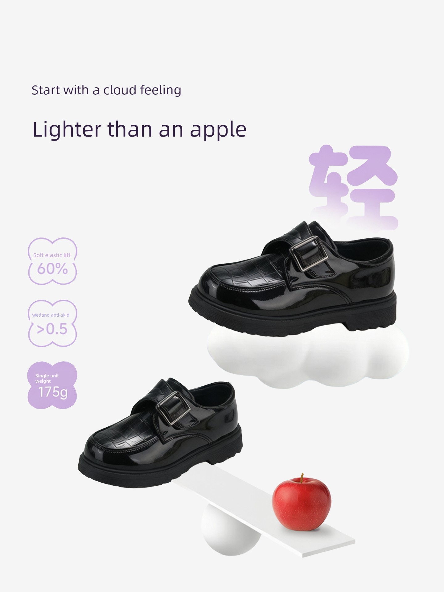 Boys' Black Leather Shoes, British Style, Casual and Stylish, Comfortable for Men, Great for Summer, Very Attractive, Student Shoes, 2026 New Model — 3