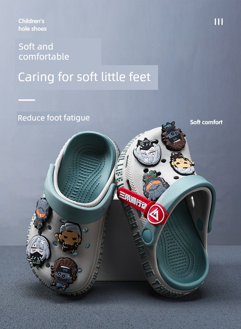 Delta Action Children's Croc Shoes Boys' Non-Slip Summer New Style Kids' Soft Sole Beach Sandals — 1