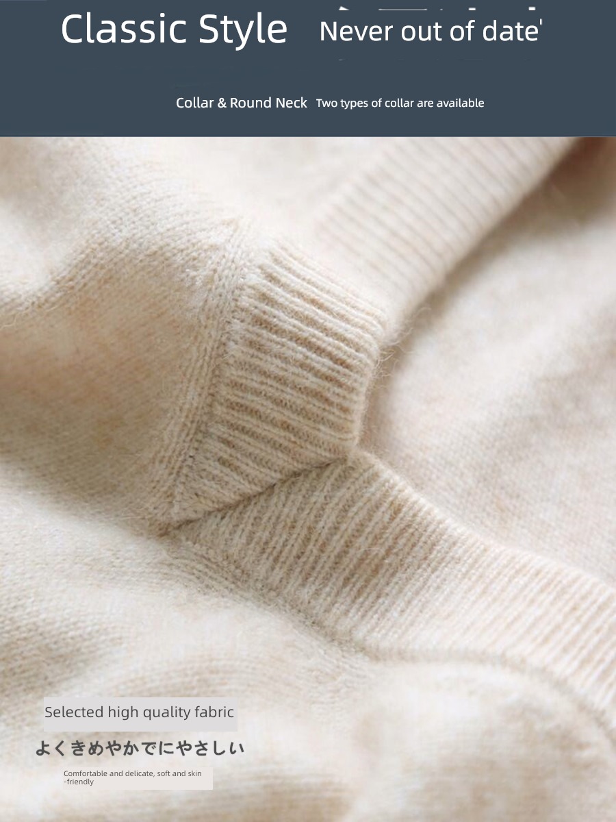 Autumn and winter new pattern sweater easy Big size Round neck Cashmere sweater