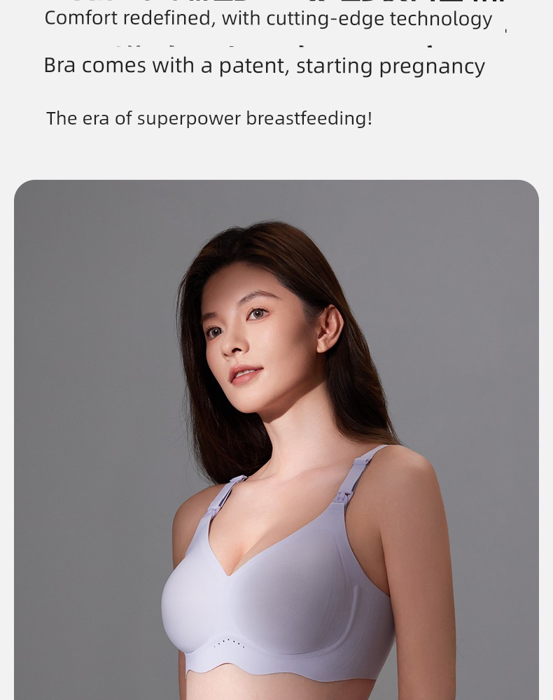 [Clearance] 129.9 Choose Any 2 Pieces October Crystal Maternity Nursing Bra Plus Size Breathable Postpartum Bra — 13