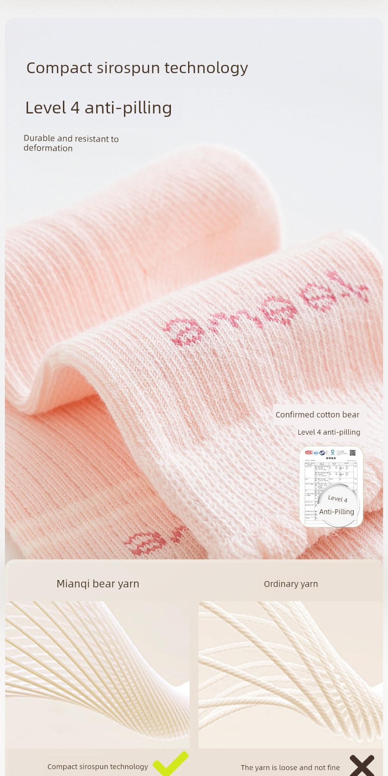Baby Socks Infant Spring and Autumn Pure Cotton Class a Girls' Autumn and Winter One-Year-Old Cotton Socks Children's Non-Binding Mid-Tube Socks Autumn — 7