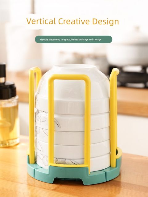 Household retractable bowl rack kitchen cupboard bowls bowls bowls bowls drain rack tabletop plate rice bowl storage rack
