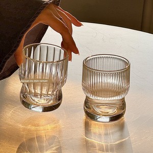 Niche Instagram-Style Chubby Ice Americano Coffee Cup, Milk Latte Glass Cup, Design-Conscious Vintage Beverage Cup