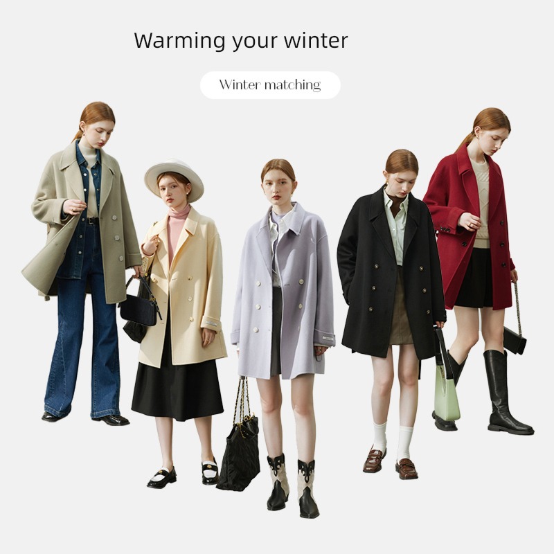 Van schlan 22FS4104 Medium and long term Woollen overcoat