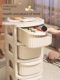 Trolley storage rack multi-layer floor-standing drawer baby supplies toys snack storage rack living room storage cabinet