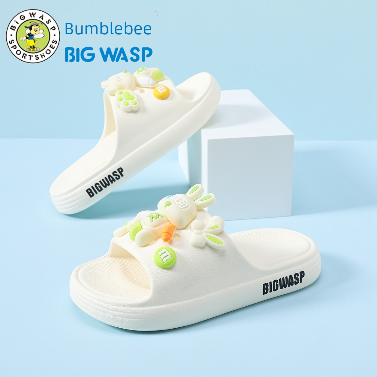 Bumblebee Children's Slippers for Boys, Non-Slip, New Model for Toddlers, Indoor Car-Shaped Bathroom Quiet Slippers — 8
