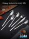 304 stainless steel spoon household meal spoon spoon spoon western tableware Korean long-handled spoon thick mixing spoon