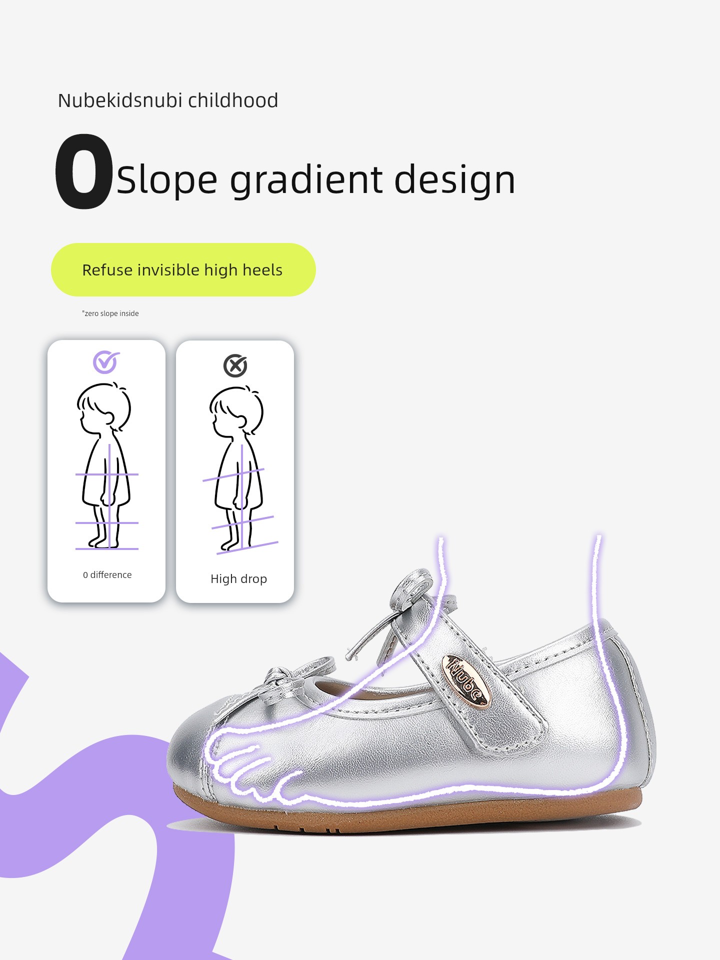 Nubi Childhood Genuine Leather Girls' Little Leather Shoes Autumn New Style Soft Sole Simple Princess Shoes for Girls — 3