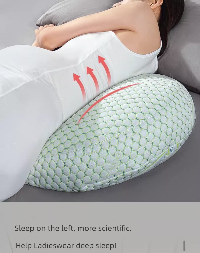 Summer Cool Removable and Washable Pregnancy Pillow Refreshing Non-Stick Pregnant Women Side Sleeping Belly Support Waist Cushion Sleep during Pregnancy — 30