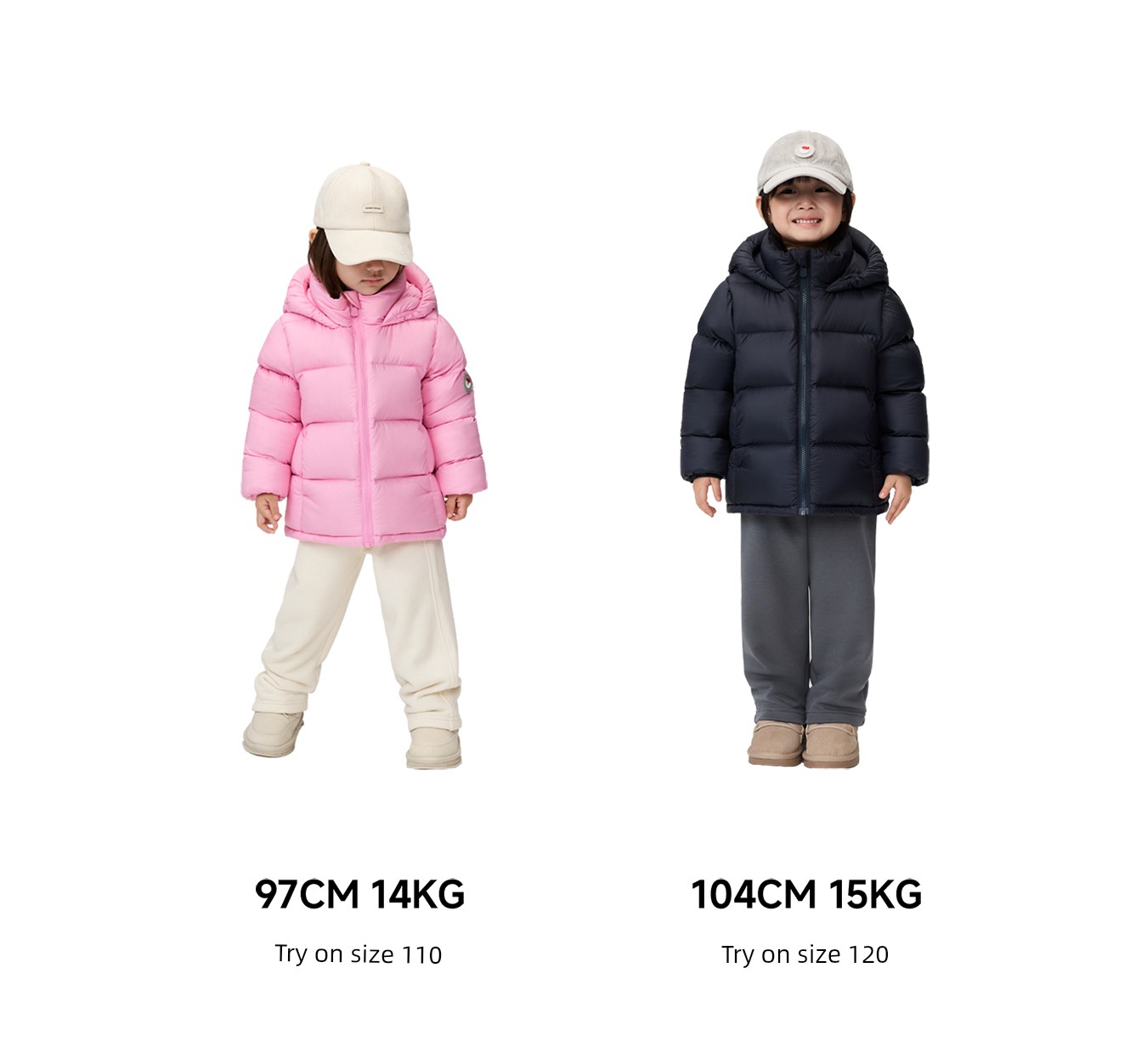 Nanny Goose Children's Short down Jacket with Hood, Warm Puffer Coat for Boys and Girls, Windproof Casual Thickened Winter Wear — 22