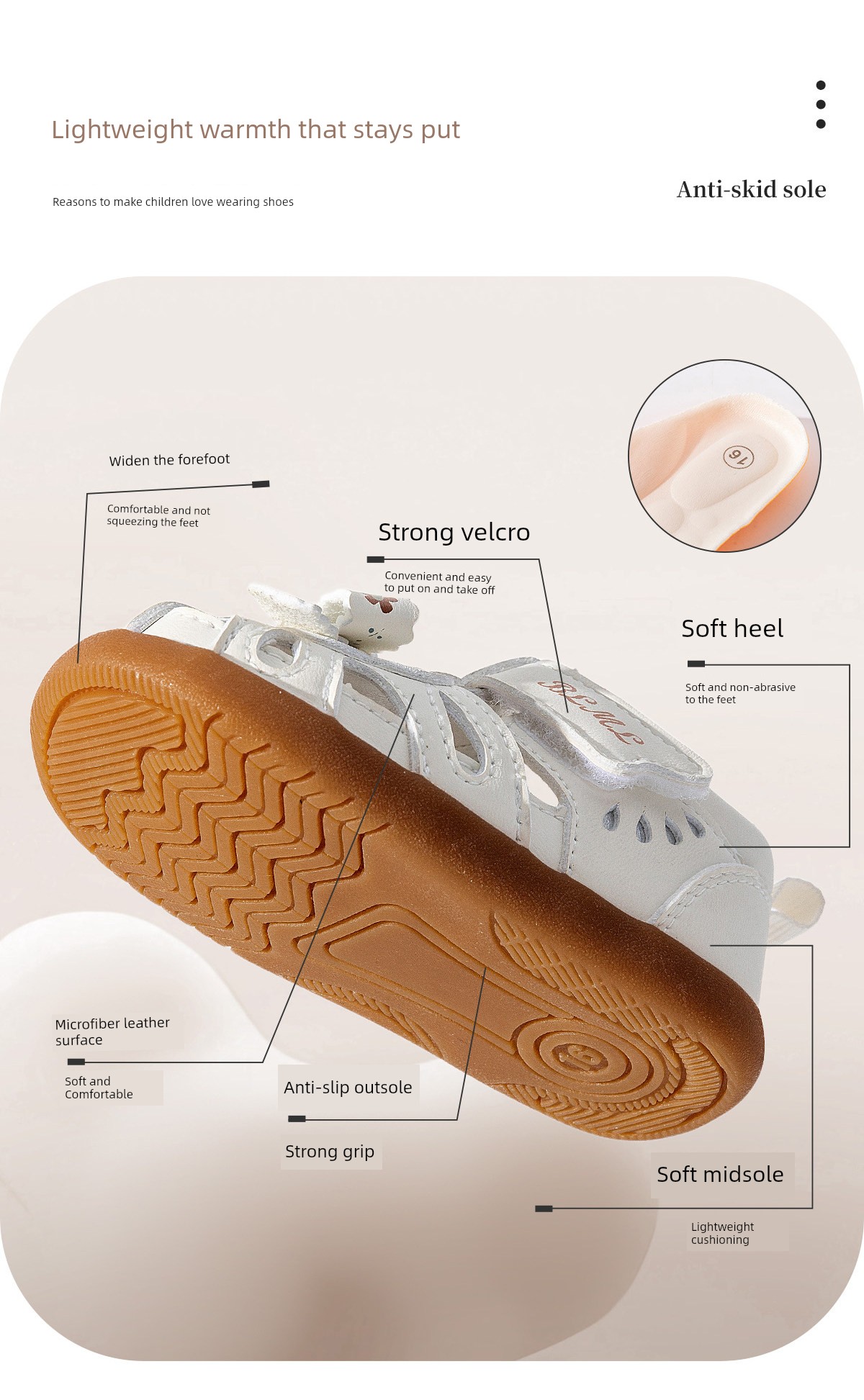 Girls' Sandals 2026 Summer Children's Shoes for 1-4 Years Old, Bowknot Princess Shoes, Closed-Toe, Soft Sole, Non-Slip Baby Girl Shoes — 14