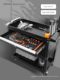 Green Forest Tool Cart Cart Auto Repair Mobile Tool Cabinet Heavy Duty Multifunction Three-Floor Workshop Hand Push Box